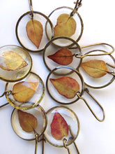 Load image into Gallery viewer, Small Round Single Leaf Earrings
