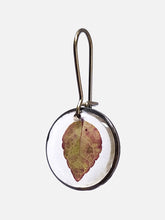 Load image into Gallery viewer, Small Round Single Leaf Earrings
