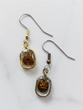 Load image into Gallery viewer, Little Oval Ladybug Earrings
