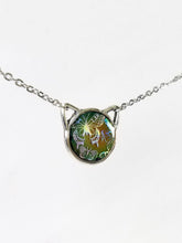 Load image into Gallery viewer, Reversible Holo Foil Mood Kitty Head Collar Necklace
