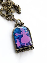 Load image into Gallery viewer, Alice &amp; Rabbit Birdcage Pendant Necklace
