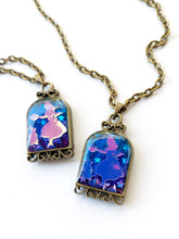 Load image into Gallery viewer, Alice &amp; Rabbit Birdcage Pendant Necklace
