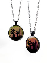 Load image into Gallery viewer, Mushroom Ladybug Mood Pendant Necklace
