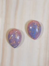 Load image into Gallery viewer, Pink &amp; Purple Gold Marble Spike Dome Post Stud Earring
