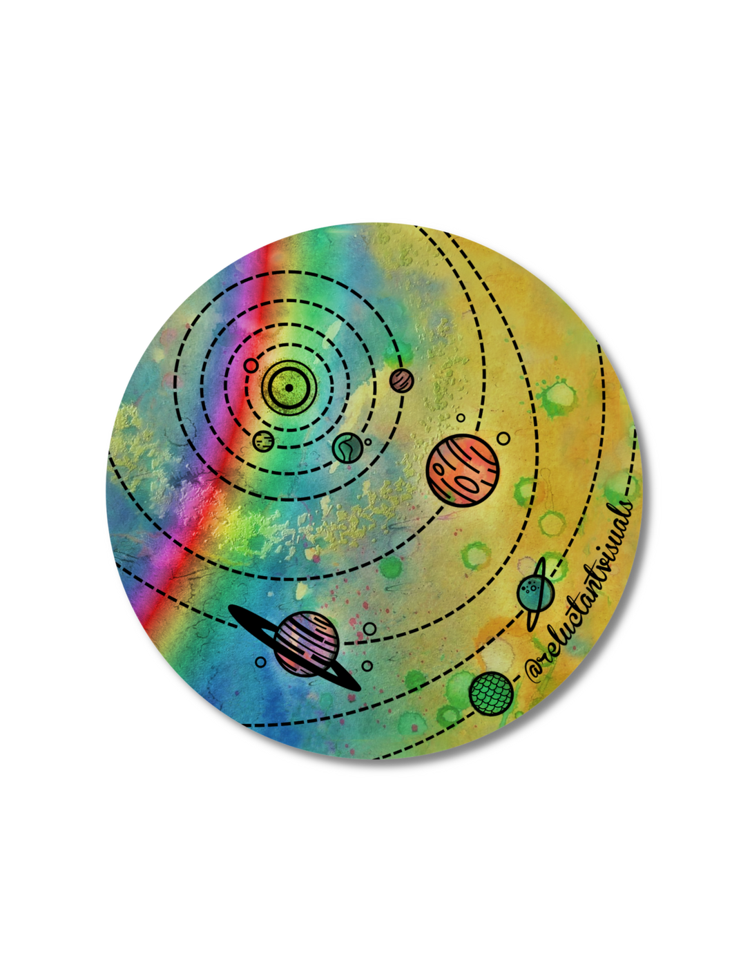 Holographic Solar System Sticker