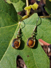 Load image into Gallery viewer, Little Oval Ladybug Earrings
