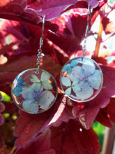 Load image into Gallery viewer, Colorful Hydrangea Round Drop Earrings
