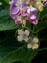 Load image into Gallery viewer, Single Hydrangea Round Marquise Earrings
