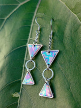 Load image into Gallery viewer, Geometric Cascade Foil Earrings
